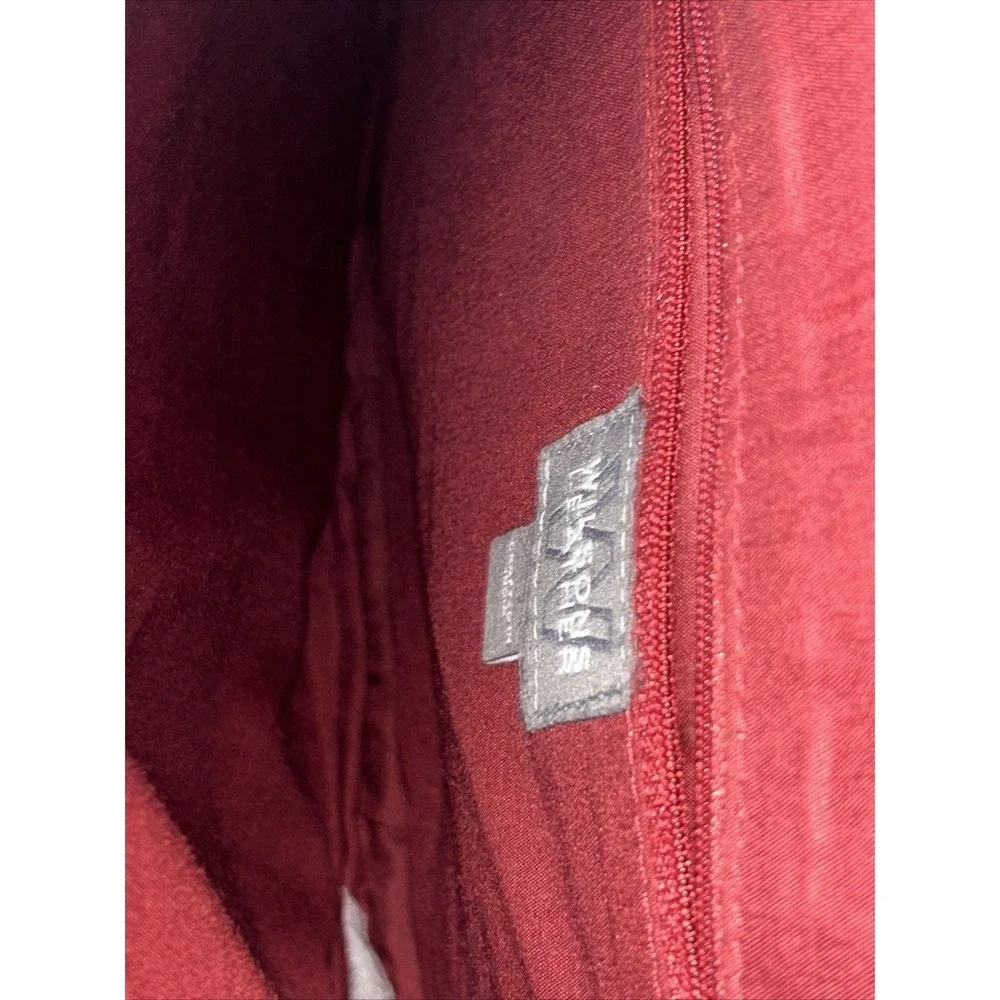 Wilson's Leather Structured Wine Red Executive Tote Bag | Genuine Leather Should